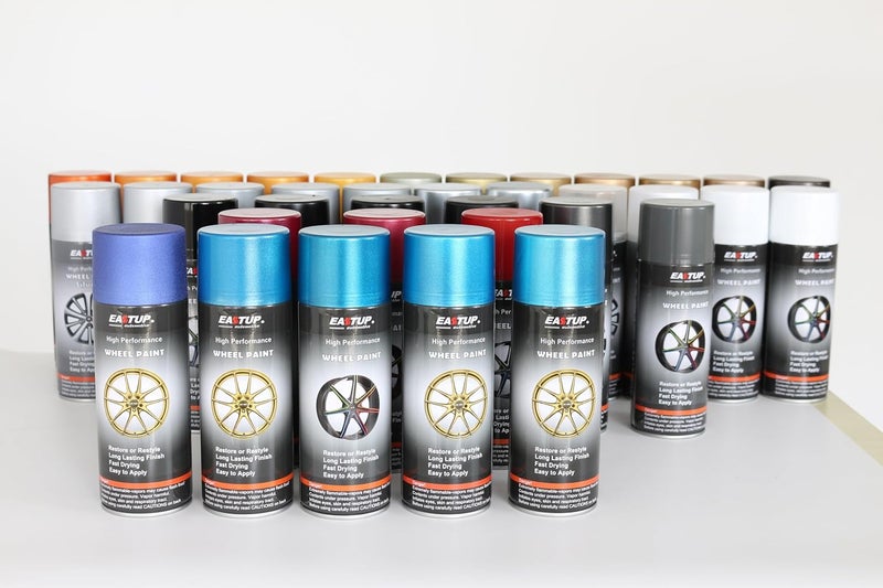 EASTUP Premium Metallic Chrome Acrylic Enamel Wheel Paint - Brilliant Finish, High Durability, Fade-resistant, Quick Drying Rim Coating Spray Paint. - Image 4